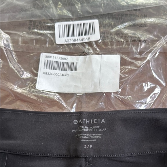 NWT Athleta Black Stellar Trousers size 2P - Picture 5 of 8